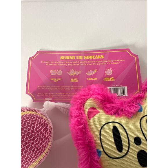 BARK Plush Carnival Dog Toys Perfect Pitch Squeaky Crinkle Ball Unicorn Lot of 2 - Picture 7 of 8